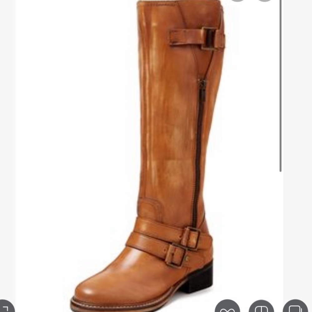 Seychelles Brown buckled riding boot